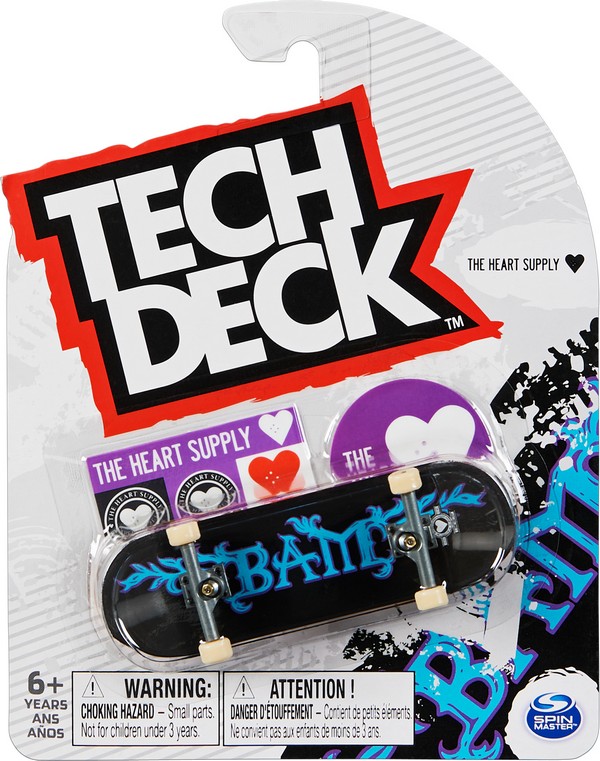 Tech Deck 1 db, 96 mm-es ujj gördeszka The Heart Supply Bam Margera