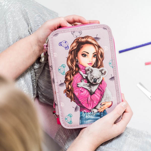 TopModel 3 emeletes töltött tolltartó koala