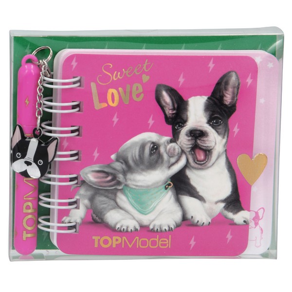 TOPModel Spirál Notesz Mini tollal DOG