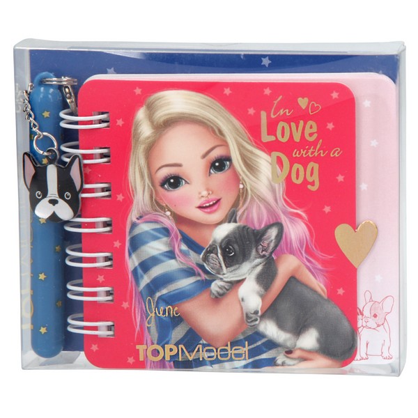 TOPModel Spirál Notesz Mini tollal DOG
