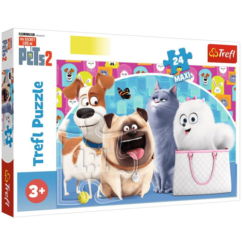 Trefl A kis kedvencek titkos élete 24 db-os Maxi puzzle