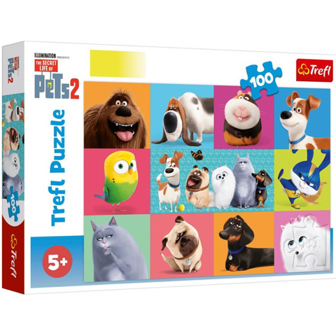 Trefl A kis kedvencek titkos élete puzzle 100 db
