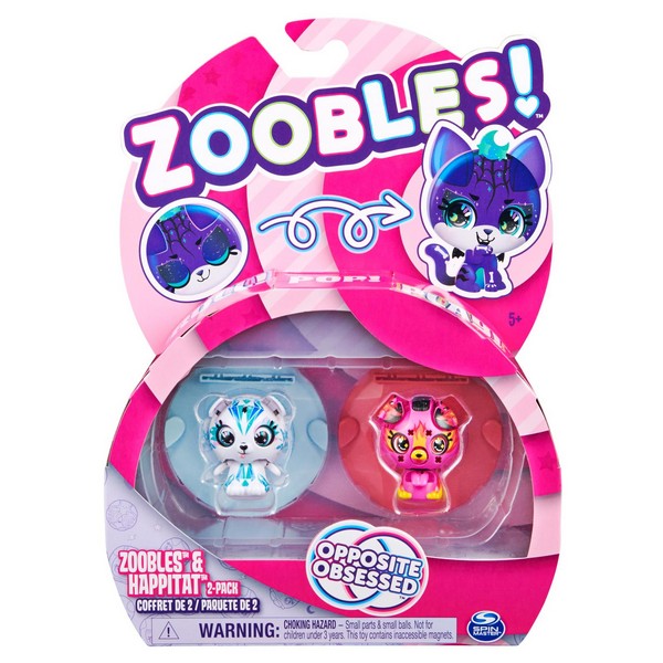 Zoobles Állat 2-es csomag Jegesmedve + Pink kutya
