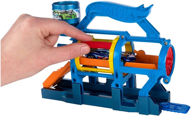 Hot Wheels szétnyitható pályaszett Turbo Jet Car Wash