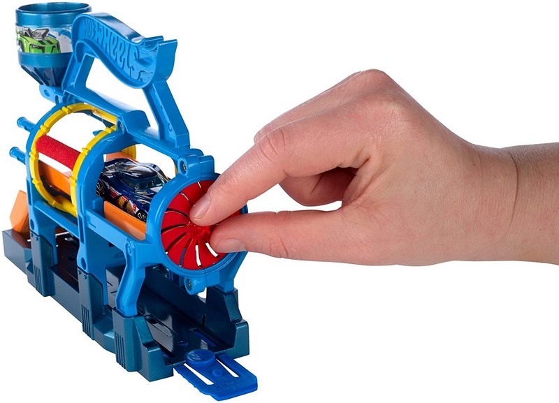 Hot Wheels szétnyitható pályaszett Turbo Jet Car Wash