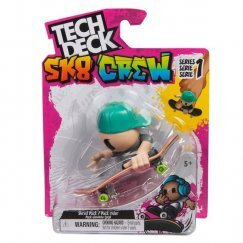 Tech Deck Ujj Gördeszka Figurával - Zöld Sapkás