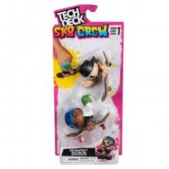 Tech Deck Ujj Gördeszka Figurával Kezdő Csomag - Piros -Sárga Kerék