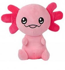 Chibi Axolotl Plüss 25 cm - Rózsaszín