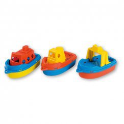 Műanyag hajó készlet 3 db-os, 15 cm