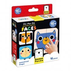 Banana Panda Utazó Puzzle - Arcpárosító