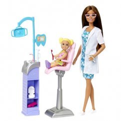 Barbie Karrier Játékszett - Fogorvos Barna Hajú