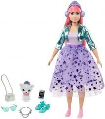 Barbie Princess Adventure Delux Hercegnők Pink hajú