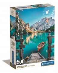 Clementoni Puzzle 500 db HQC - Braies Lake (Kompakt Doboz)