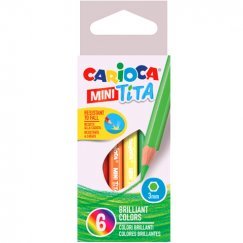 Carioca Mini Tita törésálló színesceruza szett 6db-os