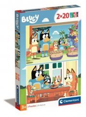 Clementoni Puzzle 2X20 db Supercolor - Bluey