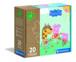 Clementoni Puzzle 2x20 db-os Play for future - Peppa malac