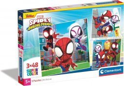 Clementoni Puzzle 3X48 db Supercolor - Spidey And His Amazing Friends