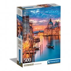 Clementoni Puzzle 500 db HQC - Lighting Venice (kompakt doboz)
