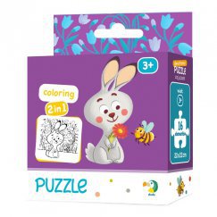 Dodo Puzzle 16 db-os, kétoldalú - Nyuszi