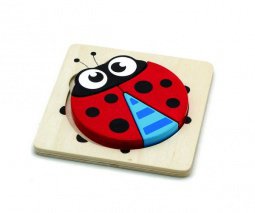 Puzzle, magasított, katica