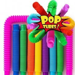 Fidget Pop Tubes Hajlítható Csövek, Több Színben (1db)
