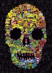 Heye Puzzle 1000 db - Doodle Skull