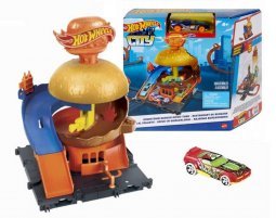 Hot Wheels City Alap Pálya Downtown Burger Drive