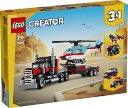 LEGO Creator 31146 Platós Teherautó És Helikopter
