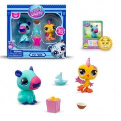 Littlest Pet Shop Dupla Csomag - Paw-Sitive Chill - Capybara + Papagáj (2. Széria)