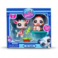 Littlest Pet Shop Dupla Csomag - Zoo Pals - Zsiráf + Lajhár (2. Széria)