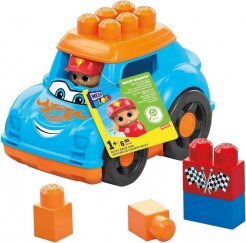 Mega Bloks Jármű Figurával - Ricky Versenyautó