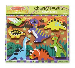 Melissa & Doug Fa Könnyen Megfogható Puzzle Dínók