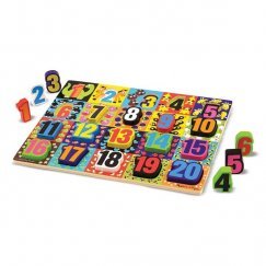 Melissa & Doug Fa Óriás Puzzle - Számok