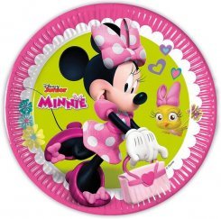 Minnie Egér Papír Parti Tányér 23 cm, 8 db-os