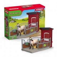Schleich 42724 Ponybox musztáng kancával