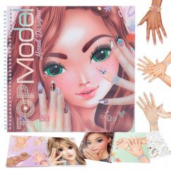 TOPModel Create Your Hand-Design - körömtervező színező könyv