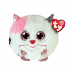 TY Beanie Babies Plüss Gombóc Muffin Fehér Macska