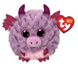 TY Beanie Babies Plüss Gombóc Spark Lila Sárkány