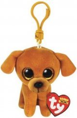 TY Boos  Zuzu Barna Kutya Plüss Clip 8,5 cm