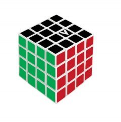 V-cube 4x4 versenykocka fehér alapszín, egyenes