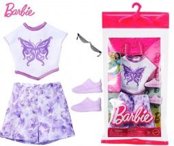 Barbie Ruhaszett - Pillangós Lila Fehér