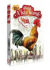 Cartamundi 4 az 1-ben Állatok a ház Körül Kártyajáték