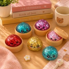 Dumpling Squishy Meglepetés Mini Glitteres