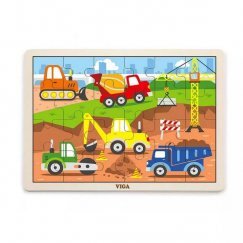 Fa Puzzle 24 db-os - Munkagépek