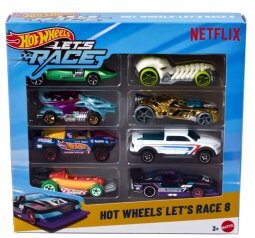 Hot Wheels Kisautók: 8 Darabos Szett - Lets'S Race