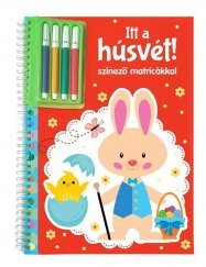 Itt A Húsvét - Színező Matricákkal és Filctollal