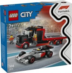 LEGO City 60493 F1-es Kamion egy F1-es Audi Versenyautóval