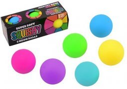 Neon Squishy Stresszlabda 3 darabos (5 cm)