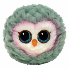 TY Beanie Bouncers Pattogó Plüss Gombóc Feathers Szürke Bagoly