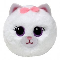 TY Beanie Bouncers Pattogó Plüss Gombóc Purdy Fehér Macska